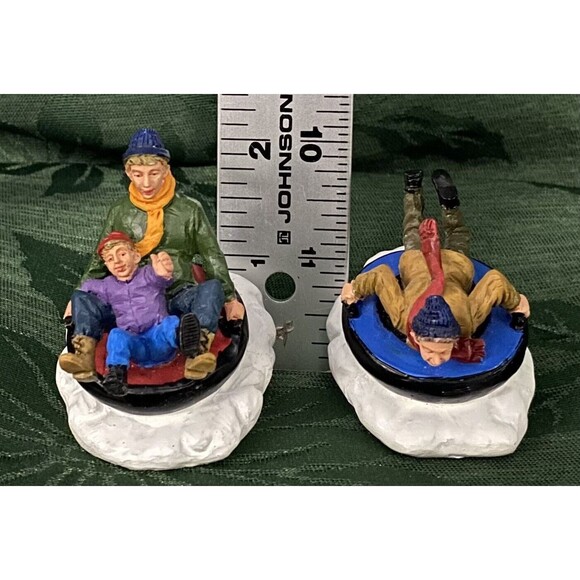 Lemax Christmas Village Tubing Fun 22575 & Tubing with Dad 22575 Figurine - Picture 5 of 6